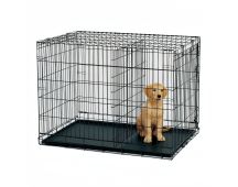 YES4PETS 30' Collapsible Metal Dog Rabbit Crate Cage Cat Carrier With Divider