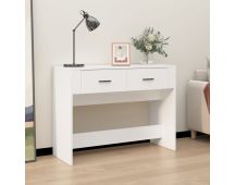 vidaXL Console Table White 100x39x75 cm Engineered Wood