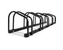 Weisshorn 5 Bike Stand Rack Bicycle Storage Floor Parking Holder Cycling Black