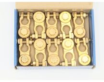 Brass Battery Terminals - Pack of 10 Durable Connectors*STOCK DUE MID JUNE*