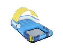 Bestway Inflatable Floating Island Float Lounger Sunshade Pool Bed 3.05Mx1.86M