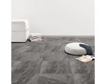 vidaXL Self-adhesive PVC Flooring Planks 5.11 m? Black with Pattern