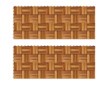 Decking Tiles 30 x 30 cm Acacia Set of 20