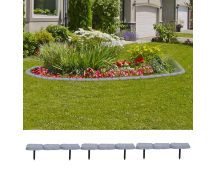 vidaXL Lawn Edging with Stakes 30 pcs PP