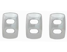 3 PACK CHROME SWITCH COVERS TO SUIT AUSTRALIAN KENWORTH.