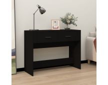 vidaXL Console Table Black 100x39x75 cm Engineered Wood