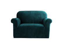 Artiss Sofa Cover Couch Covers 1 Seater Velvet Agate Green