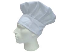 ADULT CHEFS HAT White Kitchen Cooking Baker Cap Chef Party Cotton Blend BBQ