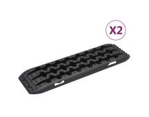 vidaXL Traction Boards 2 pcs Black 106x30.5x7 cm Nylon