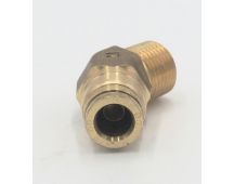 Brass prestomatic 45 degree male connector 3/8 x 1/2