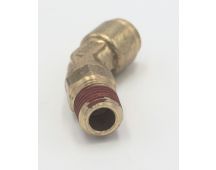 Brass prestomatic male 45 degree connector 3/8 x 1/4