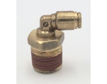 Brass d.o.t. male swivel elbow 1/4 x 1/2