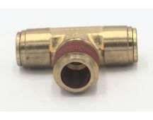 Brass d.o.t. male swivel branch tee 1/4 x 1/4 fitting