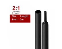 2m Polyolefin Shrink Tube 1/24" (1mm) 2:1 Ratio Heat Shrink Tubing Sleeving Wrap Shrinking