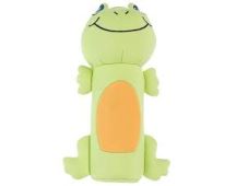 OUTWARD HOUND Bottle Buddy Splasher Dog Toy - Chicken, Monkey, Frog - Frog