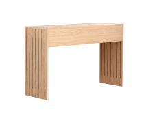 Artiss Console Table Hallway Fluted 120CM Pine