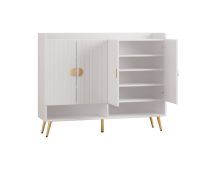 Artiss Shoe Rack Cabinet 5 Tiers 30 Pairs White