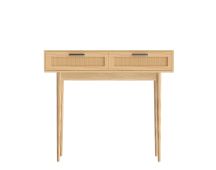 Artiss Console Table 2 Rattan Drawers