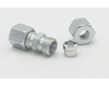 Stainless steel joiner tube 8 mm od fitting