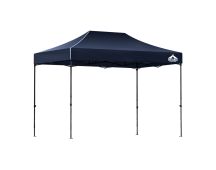 Instahut Gazebo Pop Up Marquee 3x4.5m Folding Tent Camping 500D Oxford Navy