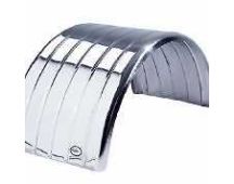 LELOX BRAND Stainless steel drive guards with 5 grooves curved edge 1.1mm thick for single wheel sold. Part No SS11S1NC