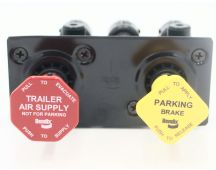 KENWORTH MV3 Pull/Push park trailer air brake control valve Truck 20-35 PSI Trailer 20-45 PSI  can fit Mack/Freightliner applications also. Part No.K295-440 (alt AB8436 ABC5005646 QBW801631 TRP5005646)