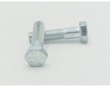 Zinc plated hex 8 x 30 mm bolt