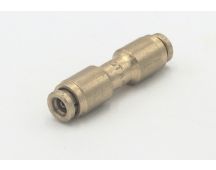 Brass pneumatic connector abk 4 mm union