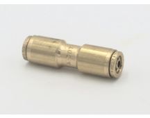 PARKER HANNIFIN BRAND Push connector, brass 6mm. Part No MDQ62D0T6