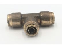 Brass pneumatic connector abk 10 mm t union