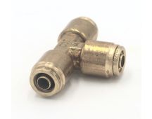 Brass pneumatic connector ABK 8 mm T Union