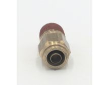 Brass pneumatic connector male abk 10 mm -1/4 nptf