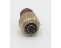 Brass pneumatic connector male abk 10 mm - 3/8 npt