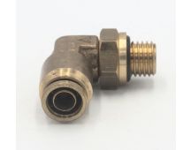 Brass pneumatic male swivel 90 deg elbow abk 8 mm - 16 mm