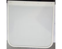 Plain White Rubber Mudflap 60x75cm