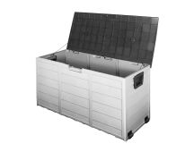 Gardeon Outdoor Storage Box 290L Lockable Organiser Garden Deck Shed Tool Black