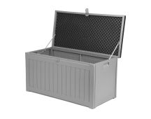 Gardeon Outdoor Storage Box 190L Container Lockable Garden Bench Tool Shed Black