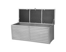 Gardeon Outdoor Storage Box 390L Container Lockable Garden Bench Tools Toy Shed Black