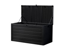 Gardeon Outdoor Storage Box 680L Container Lockable Garden Bench Shed Tool All Black