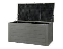 Gardeon Outdoor Storage Box 680L Container Lockable Garden Bench Tool Shed Black