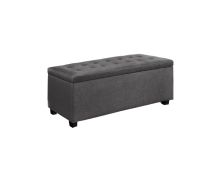 Artiss Storage Ottoman Blanket Box 97cm Linen Grey