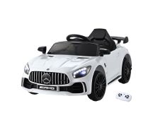 Kids Electric Ride On Car Mercedes-Benz AMG GTR Licensed Toy Cars Remote White