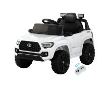 Kids Electric Ride On Car Toyota Tacoma Off Road Jeep Toy Cars Remote 12V Whte