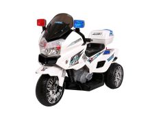 Rigo Kids Electric Ride On Patrol Police Car BMW-Inspired S1K 6V Battery White