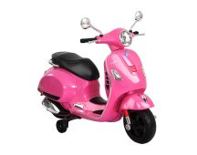 Kids Electric Ride On Car Motorcycle Motorbike Vespa Licensed GTS Pink