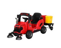 Rigo Kids Electric Ride On Car Street Sweeper Truck Toy Cars Remote 12V Red