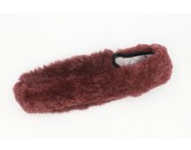 Lambswool Armrest Cover - Lhs Burgundy