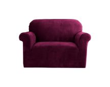 Artiss Sofa Cover Couch Covers 1 Seater Velvet Ruby Red