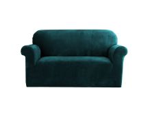 Artiss Sofa Cover Couch Covers 2 Seater Velvet Agate Green