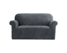 Artiss Sofa Cover Couch Covers 2 Seater Velvet Grey